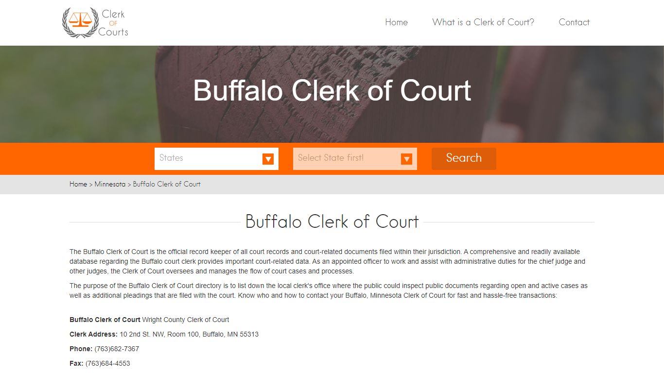 Buffalo Clerk of Court